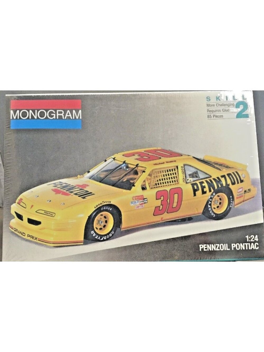 Vintage Model Kit Monogram Michael Waltrip #30 Pennzoil Bahari Nascar 2939 1/24